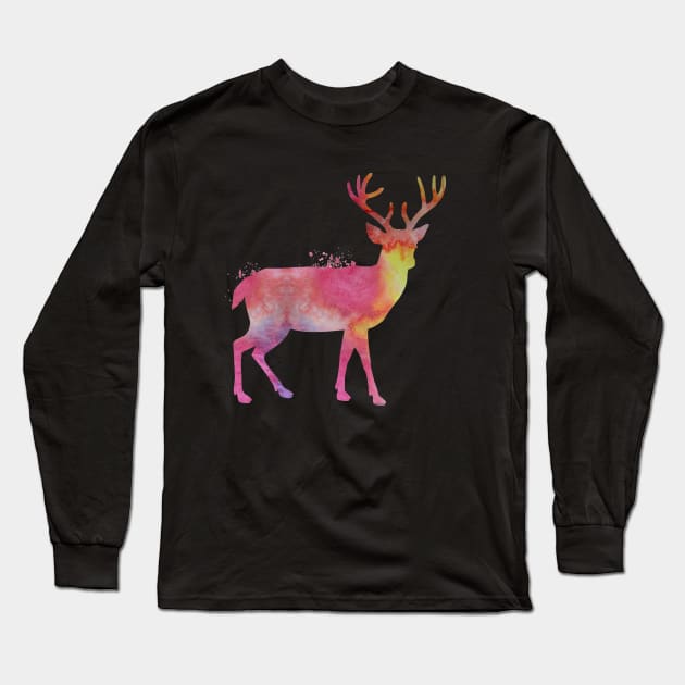 Deer Long Sleeve T-Shirt by TheJollyMarten